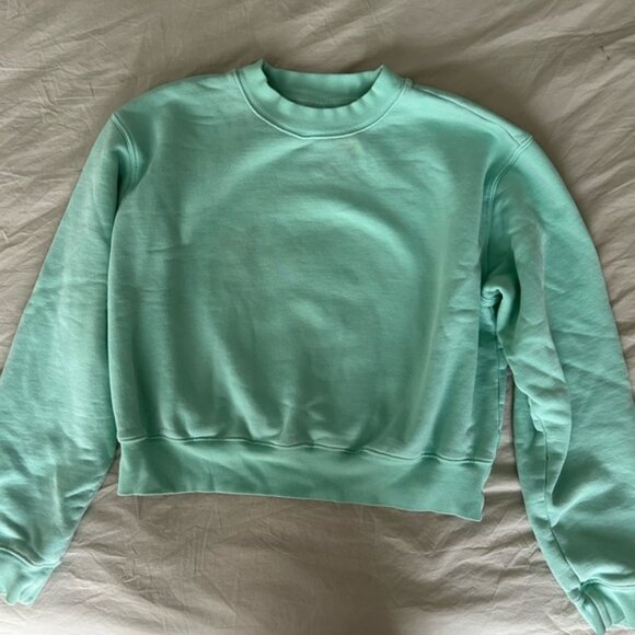 TNA Tops - TNA Light Green Fleece-Lined Sweatshirt